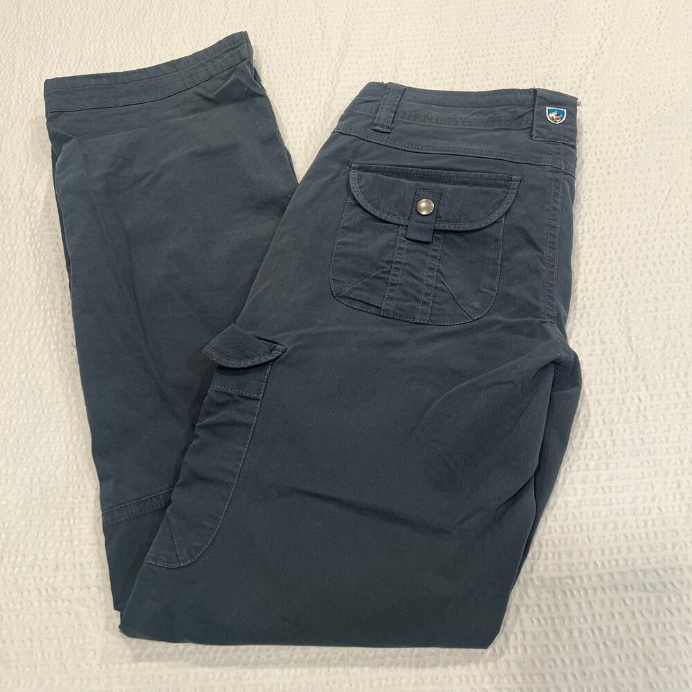 Kuhl navy/gray cargo pants size 4 reg